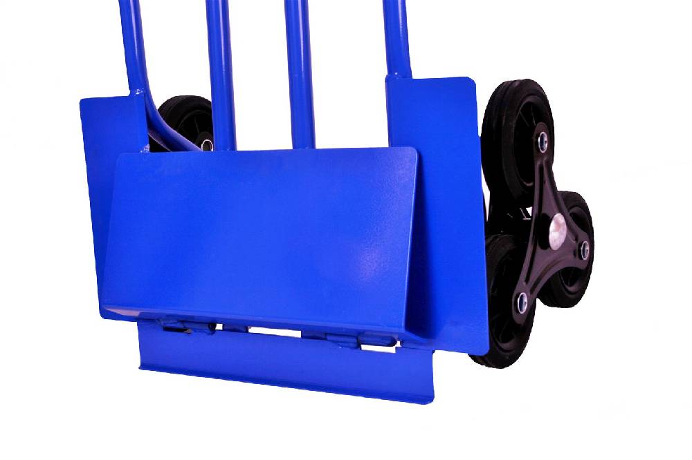 Szagato Sackkarre für Treppen 250 kg 108x53x55cm blau SZAGATO Treppen Sackkare Treppensteiger Transportkarre klappbar Sackkarre Stahl Sackkarre klappbar Letzte 3 Tage