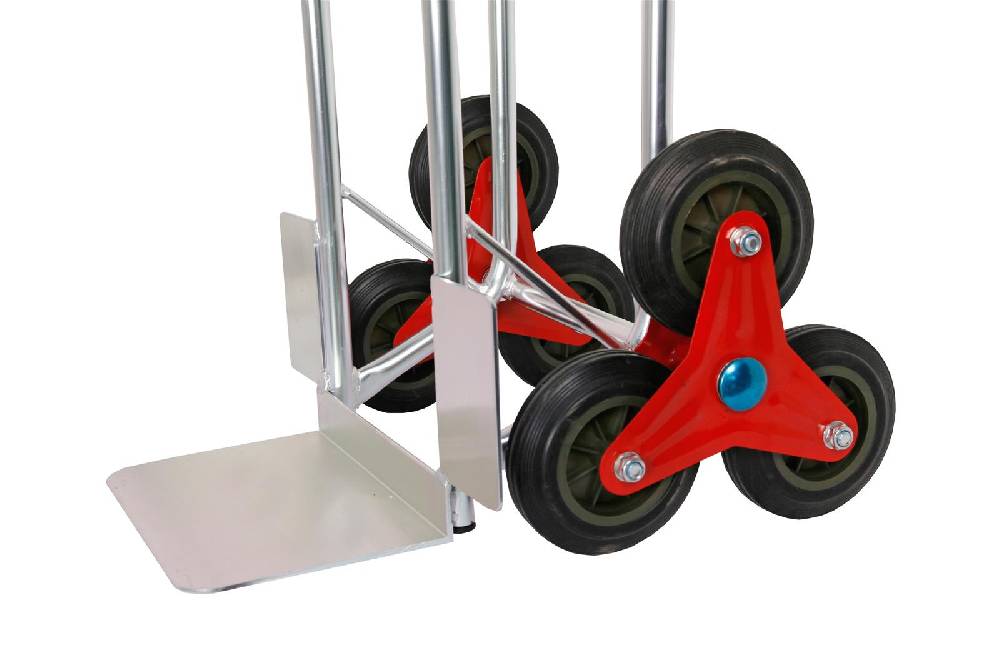 Szagato Sackkarre für Treppen ALU 200 kg 111x55x55cm SZAGATO Treppen Sackkare Treppensteiger Transportkarre klappbar Sackkarre Aluminium Sackkarre klappbar Neueste Stile