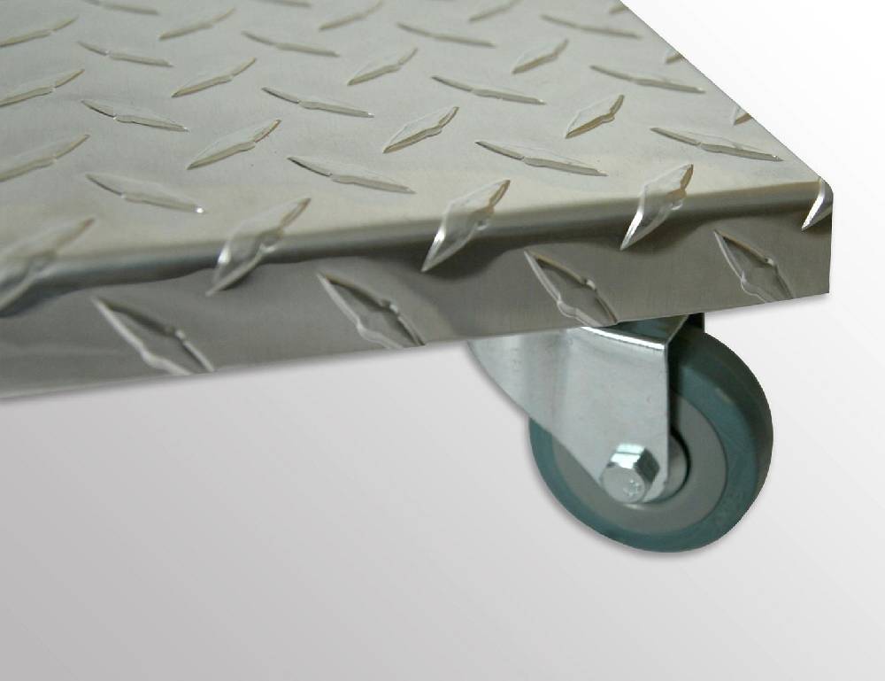 Szagato Rollbrett Pflanzenroller 50x50cm Alu 150 kg PU-Rolle SZAGATO Made in Germany Blumenuntersetzer Möbelroller Outdoor Blumenroller Transportroller Letzte 2 Tage