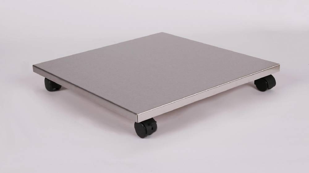 Szagato Rollbrett Pflanzenroller 50x50cm Edelstahl 100kg Bürorollen + Bremse SZAGATO Made in Germany Blumenuntersetzer Möbelroller Outdoor Blumenroller Bis zu 60% Rabatt