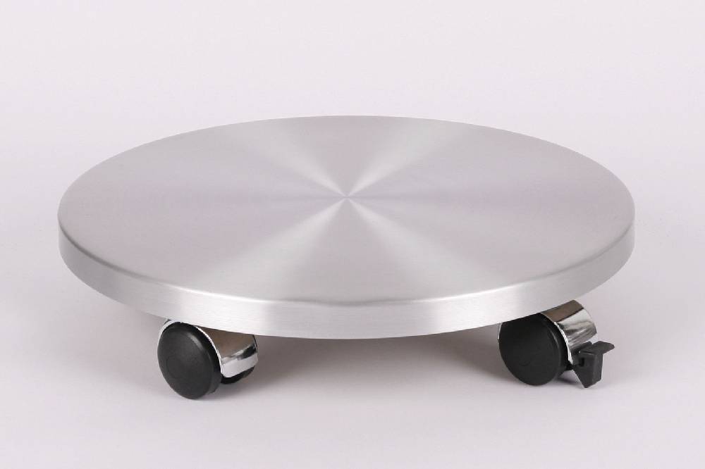 Szagato Rollbrett Pflanzenroller Ø30cm ALU 120kg Chromrollen + Bremse SZAGATO Made in Germany Blumenuntersetzer Möbelroller Blumenroller Transportroller Nur noch ein Tag übrig