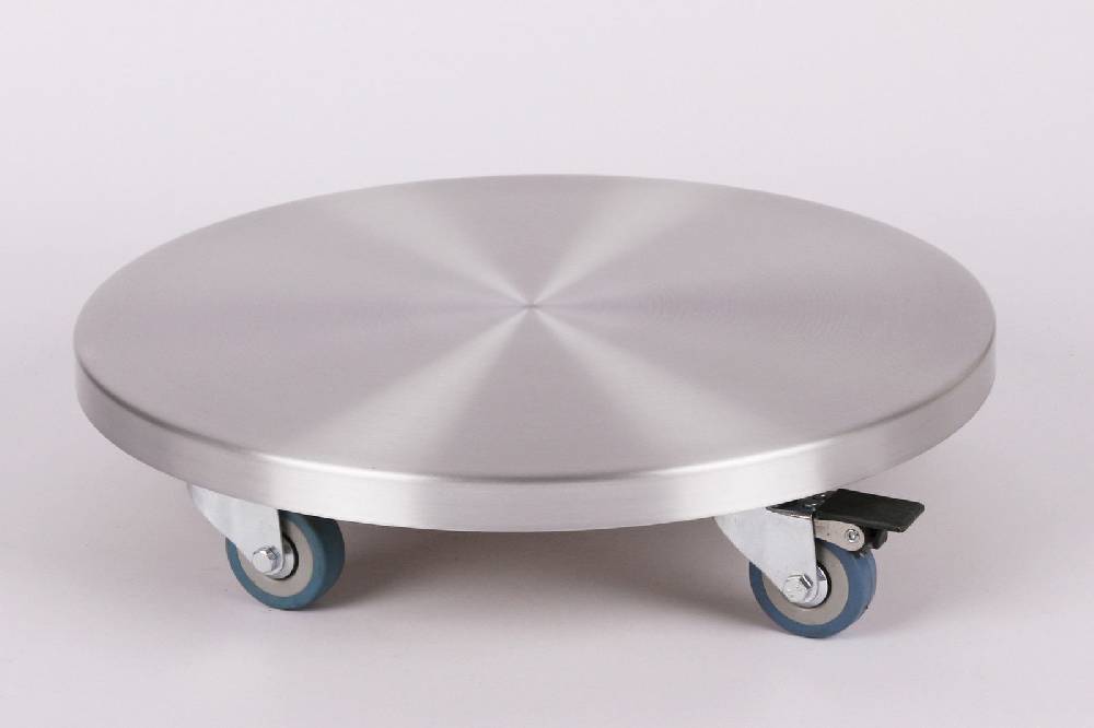 Szagato Rollbrett Pflanzenroller Ø30cm ALU 150kg PU-Rolle + Bremse SZAGATO Made in Germany Blumenuntersetzer Möbelroller Outdoor Blumenroller Transportroller Super Rabatt