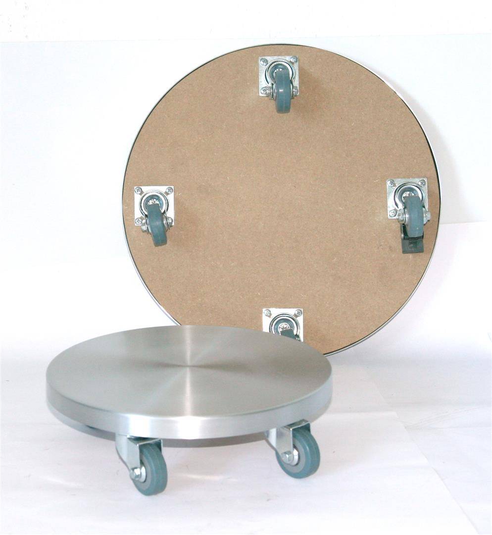 Szagato Rollbrett Pflanzenroller Ø30cm ALU 150kg PU-Rolle SZAGATO Made in Germany Blumenuntersetzer Möbelroller Outdoor Blumenroller Transportroller Riesige Rabatte