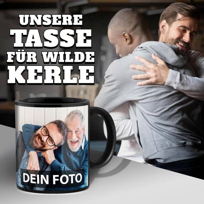 ﻿Tassendruck Schwarze Fototasse Lagerräumung