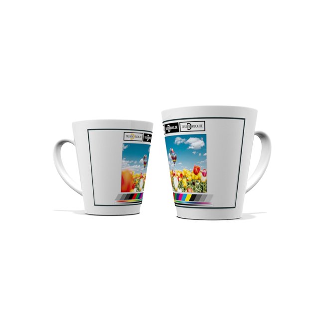 Tassendruck Latte Macchiato konisch 300 ml Heißer Verkauf