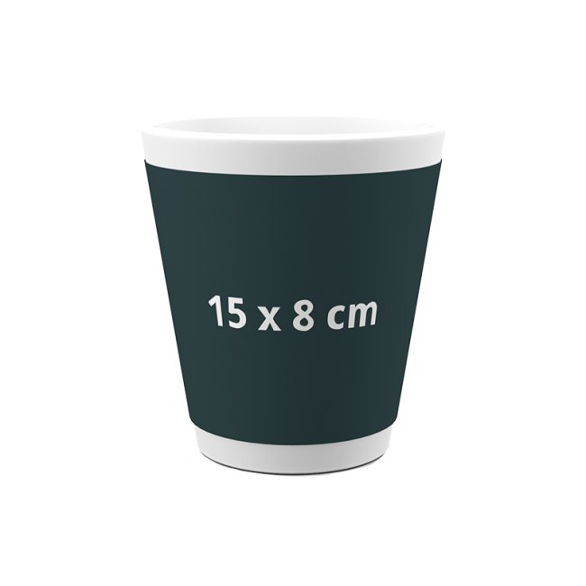 Tassendruck Latte Macchiato konisch 300 ml Heißer Verkauf