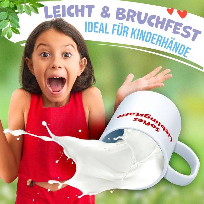 Tassendruck Kunststofftasse mit Wunschtext - Bpa-frei Neuheiten