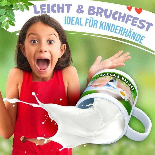 Tassendruck Plastiktasse mit Foto selbst gestalten - BPA-frei Räumungsverkauf