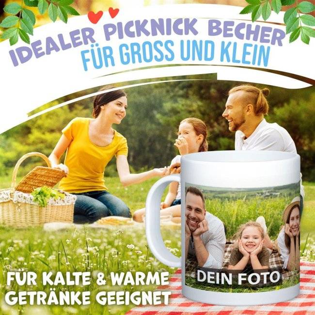 Tassendruck Plastiktasse mit Foto selbst gestalten - BPA-frei Räumungsverkauf