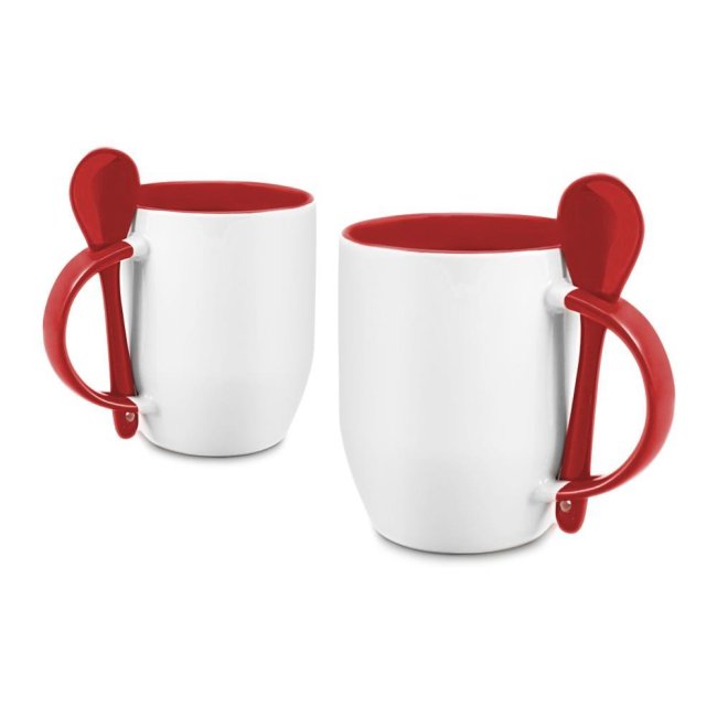 Tassendruck Löffeltasse rot Exklusive Angebote