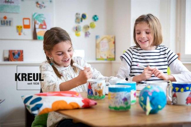 Tassendruck Basteltassen Innen & Henkel farbig - 6er Sets in verschiedenen Farbsortierungen Fabrikverkauf