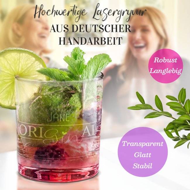 Tassendruck Gin-Glas mit Name - OriGINal Bis zu 65% Rabatt