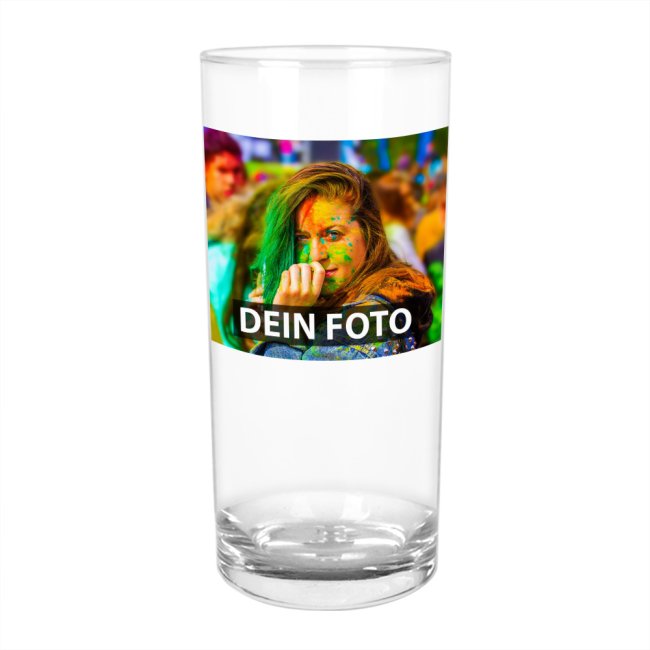Tassendruck Trinkglas 0,3l Druckfläche Quer