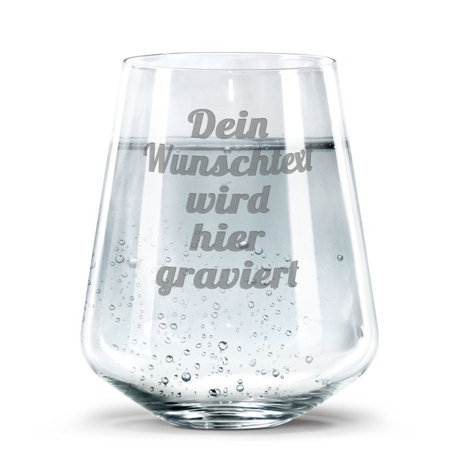 Tassendruck Trinkglas mit Gravur selbst gestalten