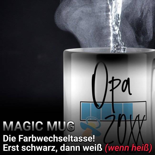Tassendruck Zaubertasse - Loading Baby 20XX - männlich Versandkostenfrei