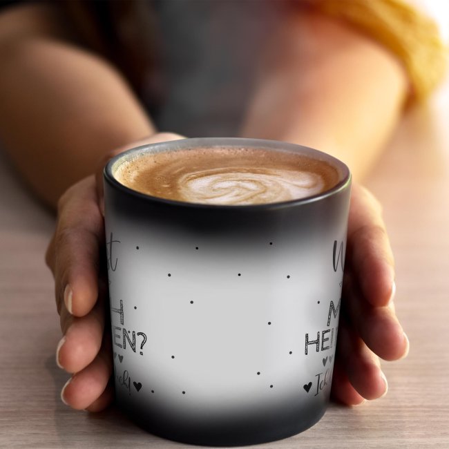 Tassendruck Zaubertasse - Willst du mich heiraten? - Magic Mug Flash Sale