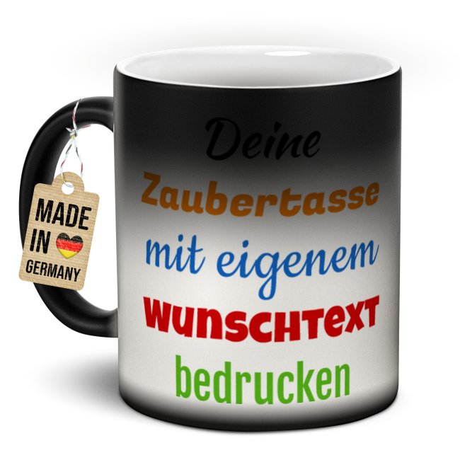 Tassendruck Magic Mug Zaubertasse mit Wunschtext - 300 ml