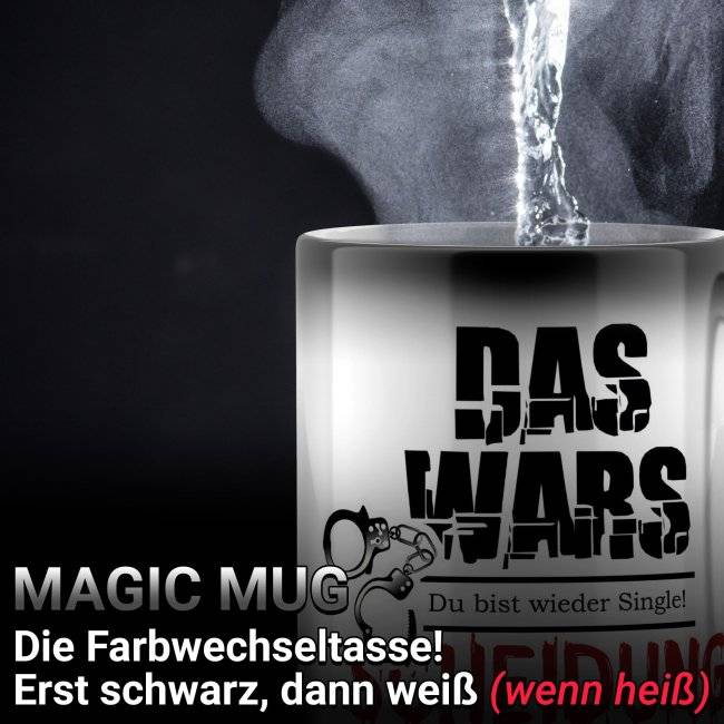 Tassendruck Zaubertasse - Das Wars Scheidung - Magic Mug Preisnachlass