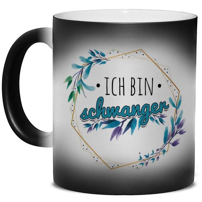 Tassendruck Zaubertasse - Ich bin schwanger - Magic Mug