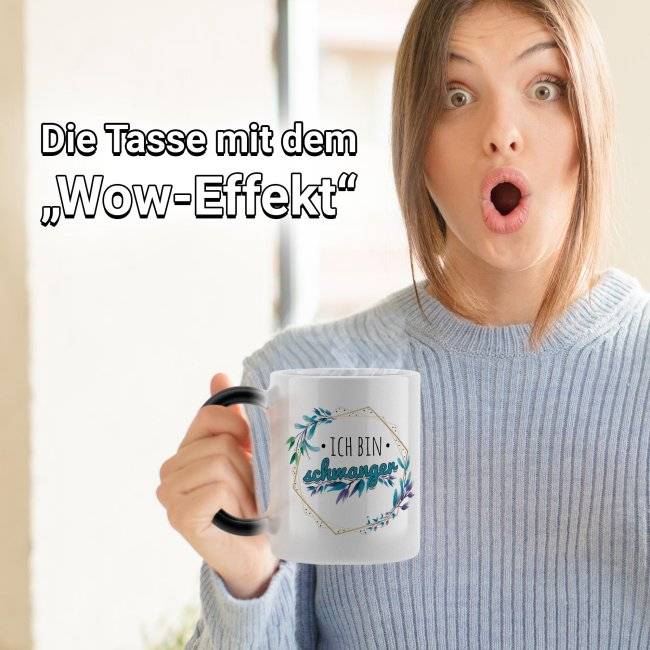 Tassendruck Zaubertasse - Ich bin schwanger - Magic Mug Saisonschlussverkauf