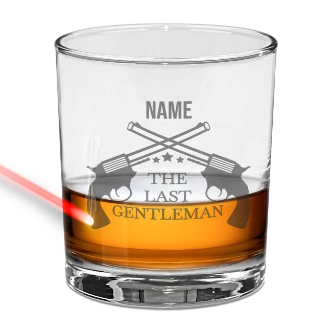 Tassendruck Whiskyglas - Last Gentleman-Name - 300 ml