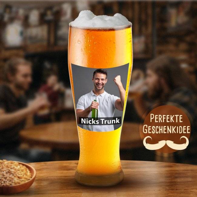 Tassendruck Weizenbierglas Druckfläche Voll Blitzangebot