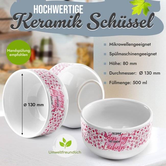 Tassendruck Kinder-Müslischüssel - Beginne den Tag - 500 ml Riesige Rabatte