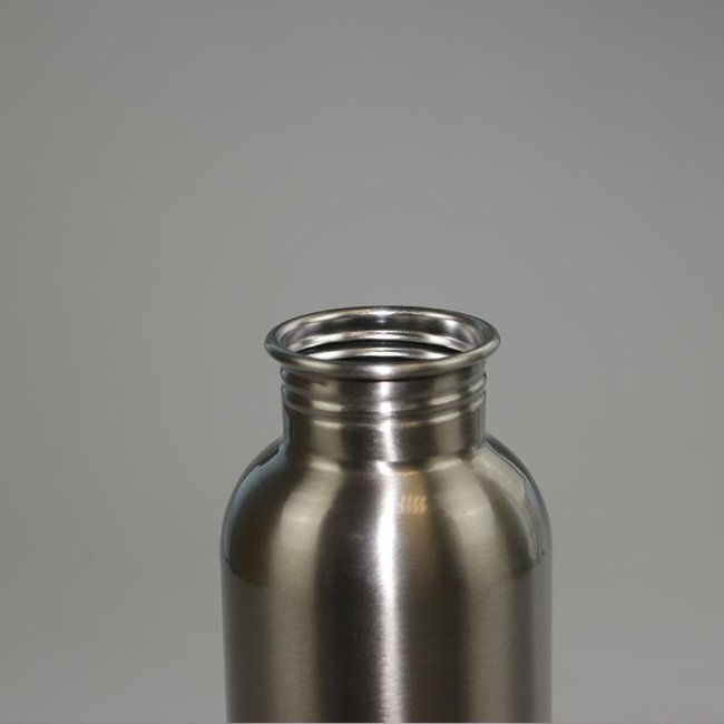 Tassendruck Edelstahl-Trinkflasche silber 600 ml Rabatte dieses Monats
