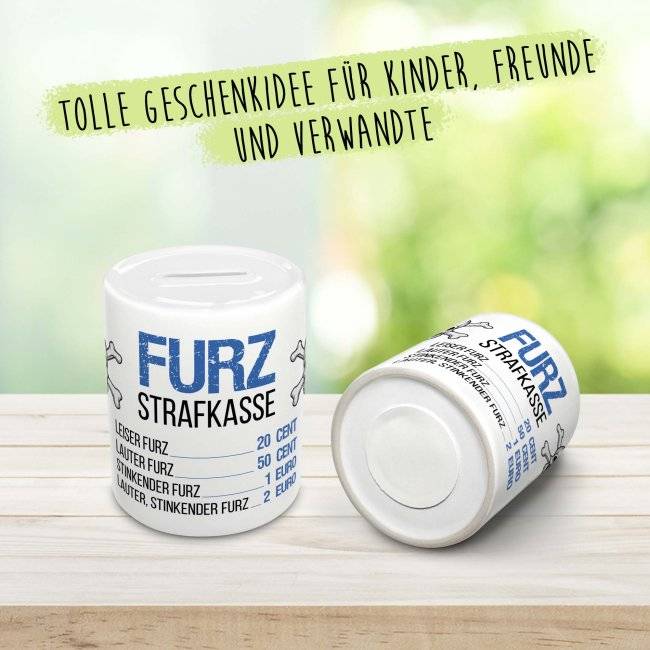 Tassendruck Spardose - Furzstraf-Kasse Großer Ausverkauf