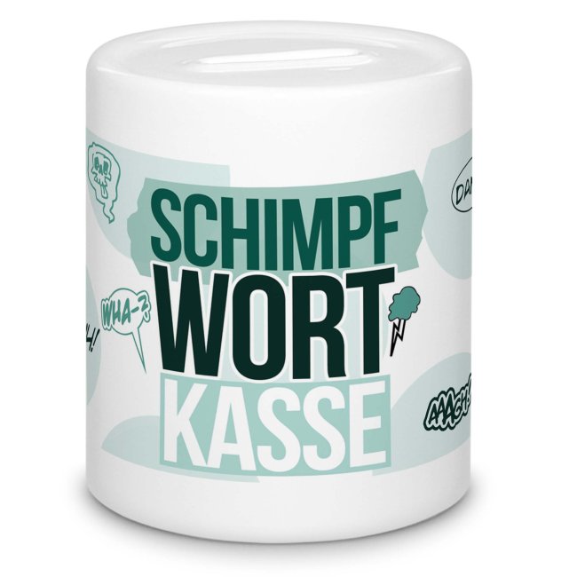 Tassendruck Spardose - Schimpfwortkasse Osterangebot