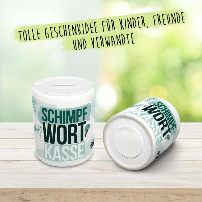 Tassendruck Spardose - Schimpfwortkasse Osterangebot