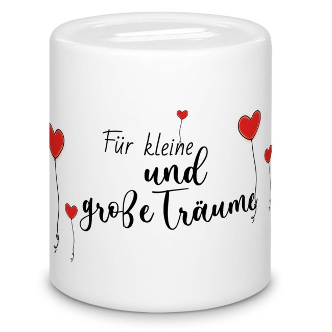 Tassendruck Spardose - Für kleine und große Träume Muttertagsangebot