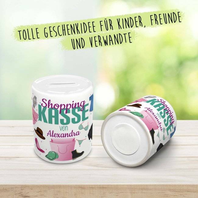 Tassendruck Spardose - Shoppingkasse für - mit Name Heißer Verkauf