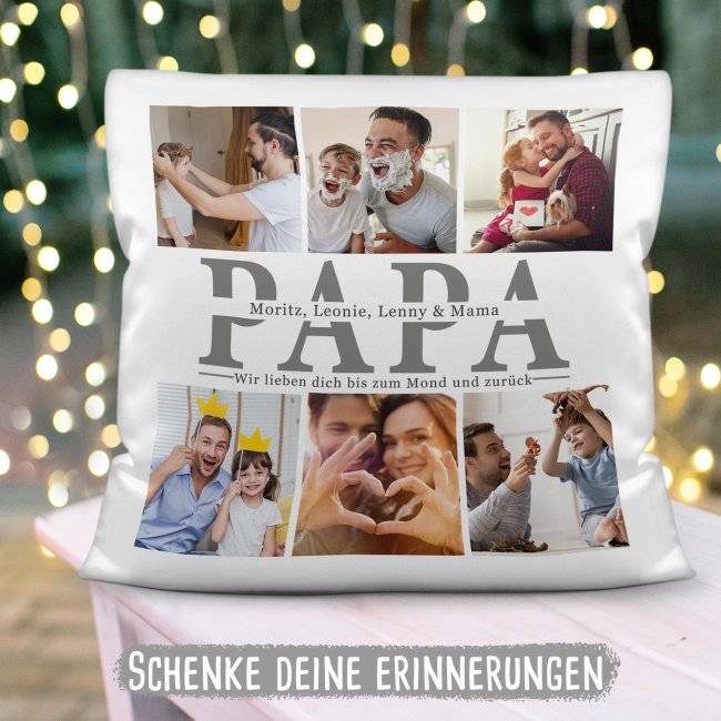 Tassendruck Kissen mit Fotocollage für Papa Bis zu 50% Rabatt