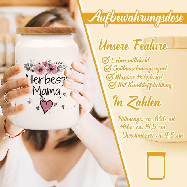 Tassendruck Aufbewahrungsdose - Allerbeste Mama 50% Rabatt für begrenzte Zeit