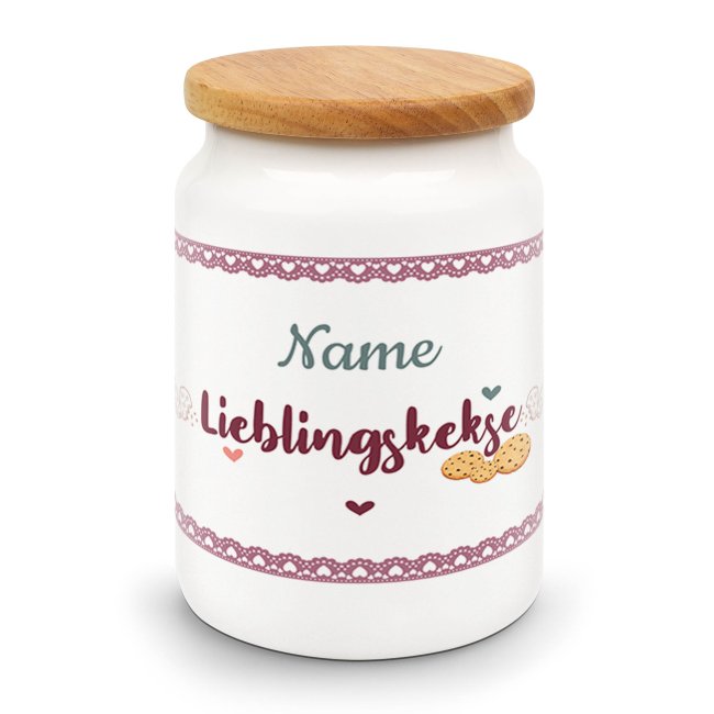 Tassendruck Personalisierte Keksdose für Lieblingskekse
