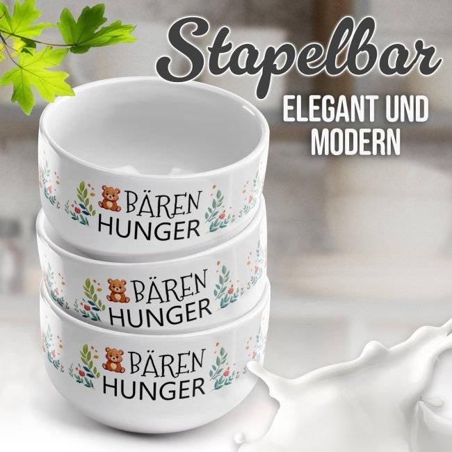Tassendruck Müslischüssel - Bärenhunger - 500 ml Valentinstagsangebot