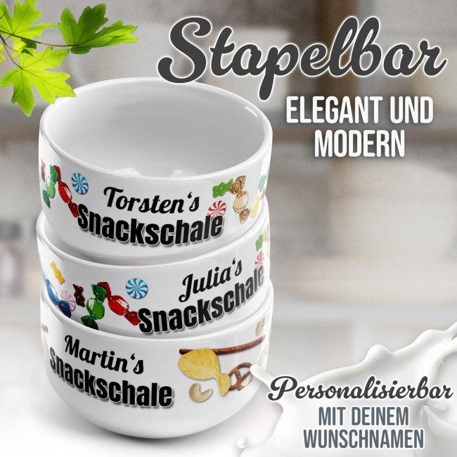 Tassendruck Müslischüssel - Snackschale süß - mit Name - 500 ml Heißer Verkauf