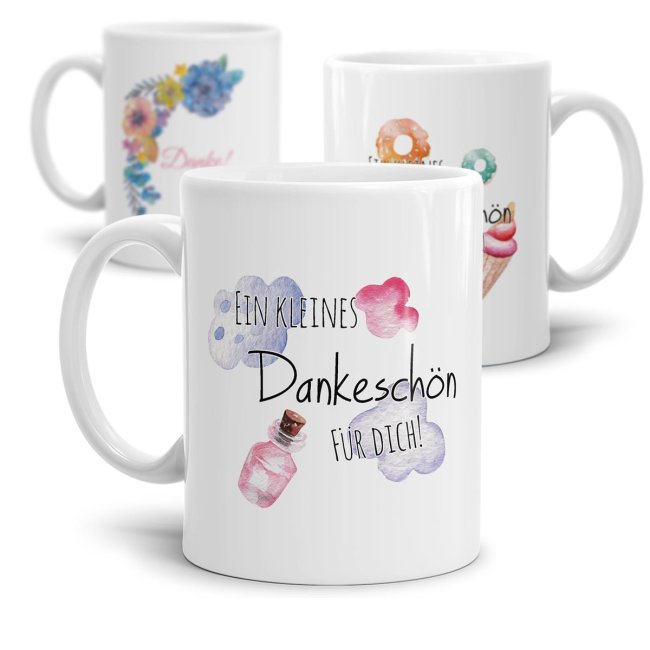 Tassendruck Dankeschön- -verschiedene Motive VIP-Rabatte