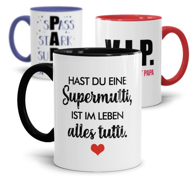 Tassendruck zum Muttertag oder Vatertag