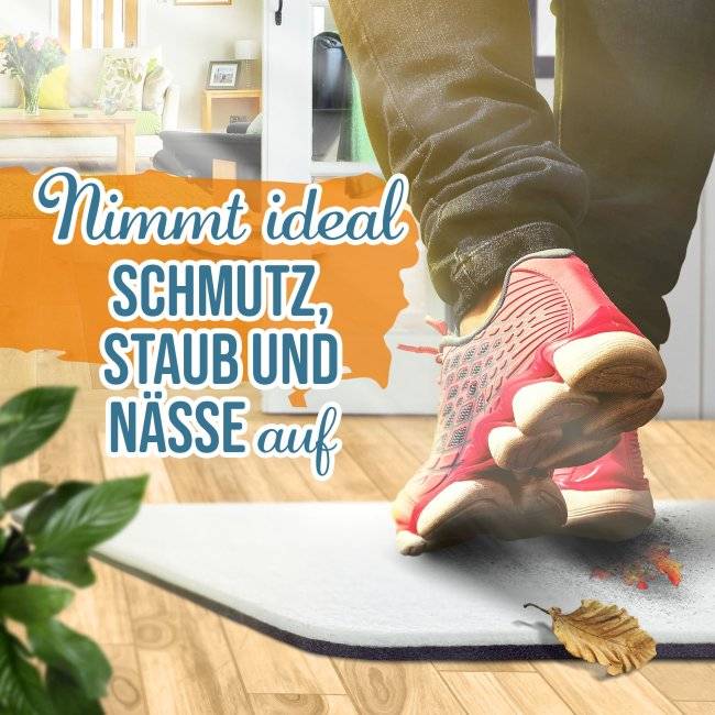 Tassendruck Filz-Fußmatte mit lustigem Spruch - Bier dabei, Eintritt frei! - 60 x 40 cm Günstig kaufen