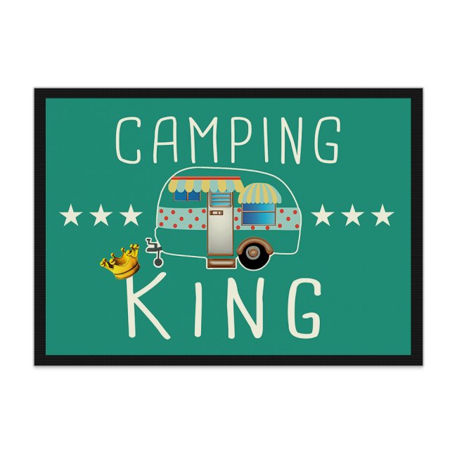 Tassendruck Lustige Fußmatte Camping - Camping King