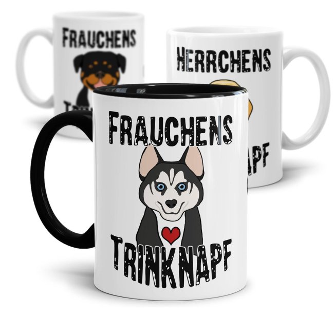 Tassendruck Frauchens/ Herrchens Trinknapf