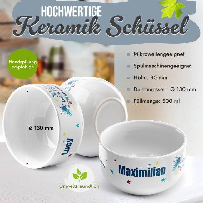 Tassendruck Müslischüssel - Erste Wohnung - mit Name - 500 ml Neuheiten