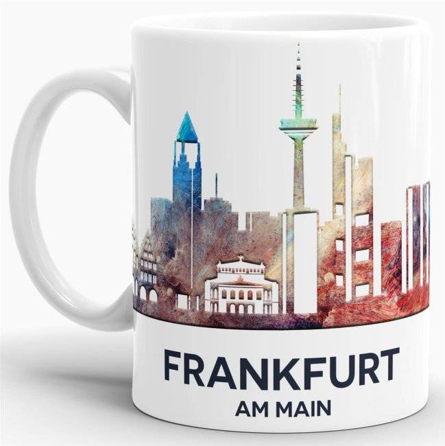Tassendruck Frankfurt Skyline