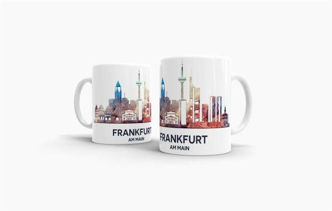 Tassendruck Frankfurt Skyline Tägliche Deals
