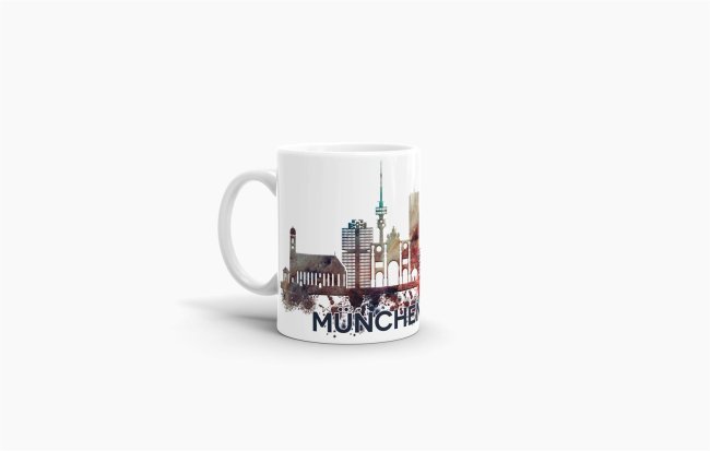 Tassendruck München Skyline Tiefpreis