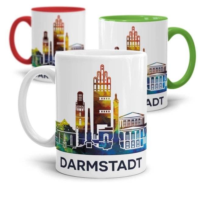 Tassendruck Skyline Darmstadt