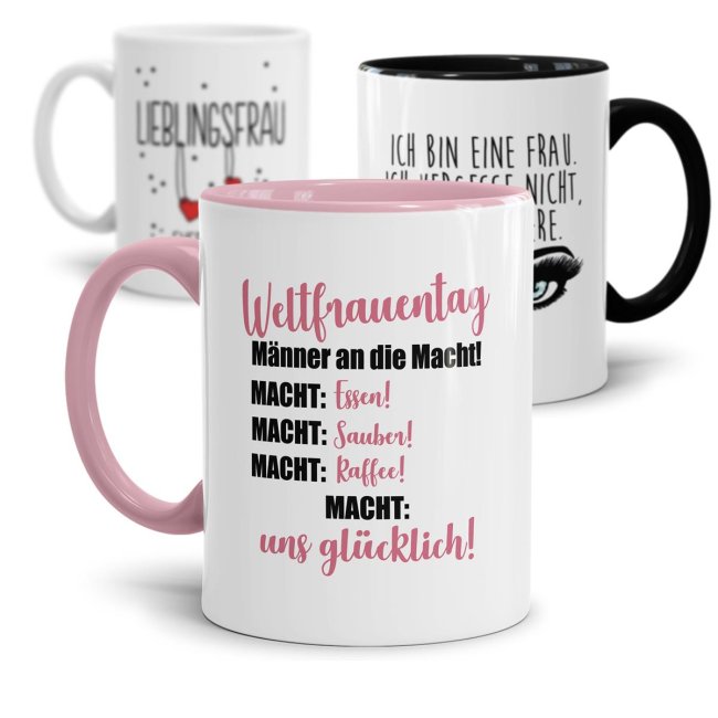 Tassendruck für die Frau mit Spruch - Frauentag im Angebot