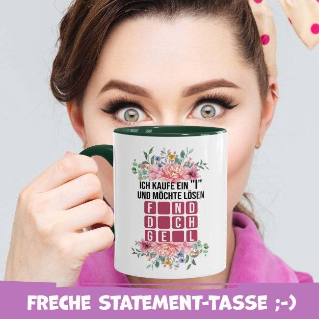 Tassendruck Freche Tassen mit lustigen Sprüchen - Ich kaufe ein… Schlussverkauf